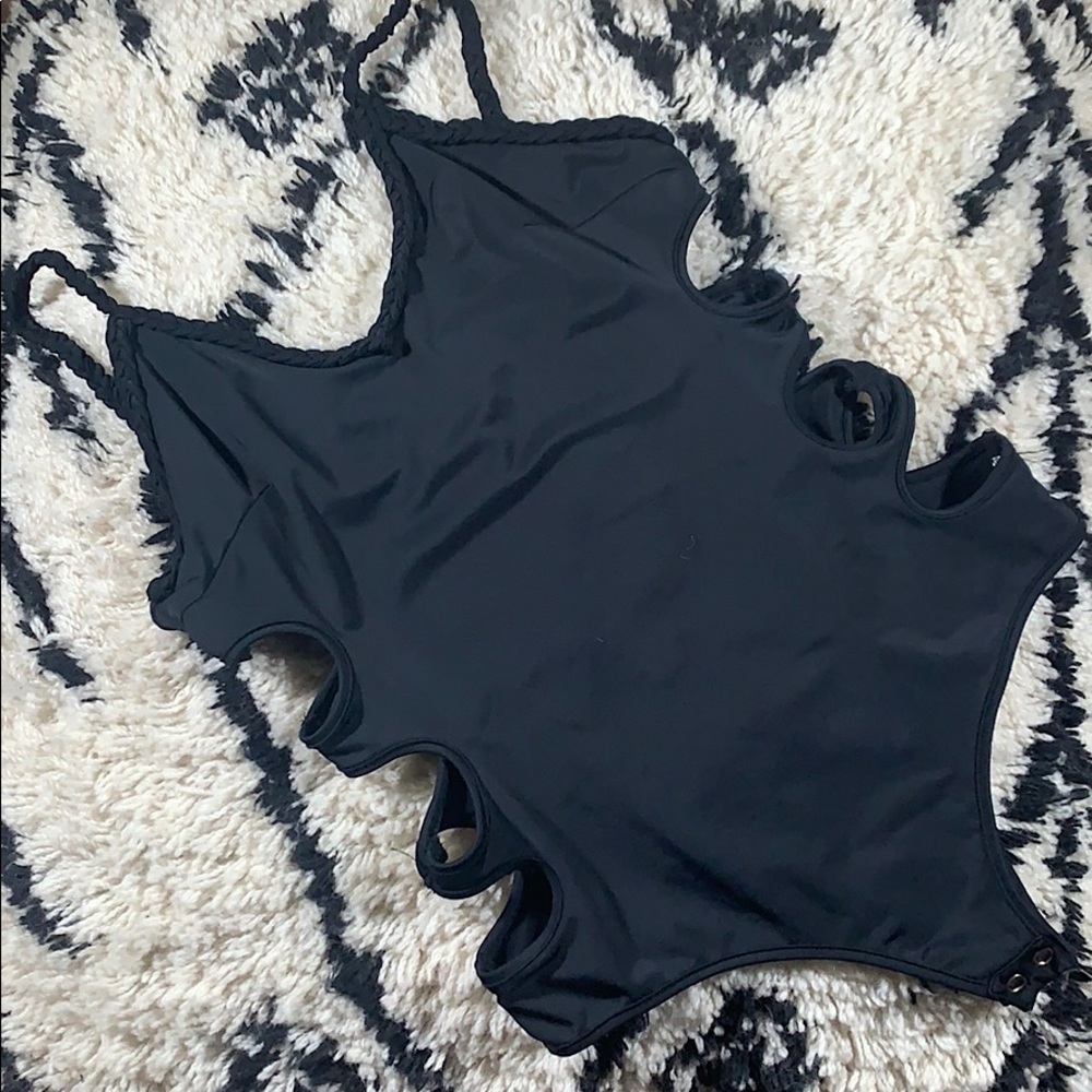 LUXMI PEEK-A-BOO SIDE BODYSUIT, SMALL